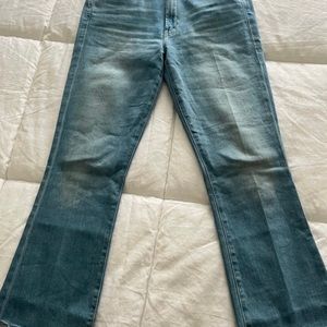 Size 29 mother jeans instep crop fray